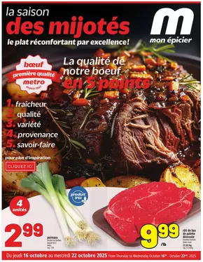 Metro catalogue in Cap-Santé | Metro weekly flyer Quebec - Digital | 2025-10-16T00:00:00.000Z - 2025-10-22T00:00:00.000Z