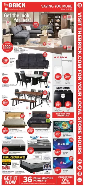 The Brick catalogue in Kindersley | Our best offers for you | 2025-10-10T00:00:00.000Z - 2025-10-22T00:00:00.000Z