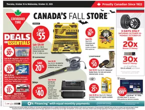 Canadian Tire catalogue in Montreal | New offers to discover | 2025-10-16T00:00:00.000Z - 2025-10-22T00:00:00.000Z