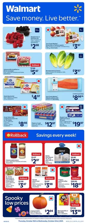 Walmart catalogue in Sarnia | Walmart flyer | 2025-10-15T00:00:00.000Z - 2025-10-29T00:00:00.000Z