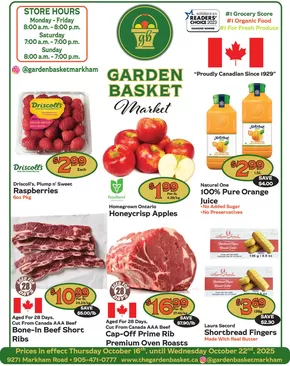 The Garden Basket catalogue in Toronto | Prices in effect Thursday October 16th, until Wednesday October 22nd, 2025 | 2025-10-16T00:00:00.000Z - 2025-10-22T00:00:00.000Z