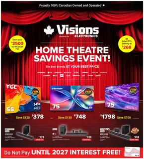 Visions Electronics catalogue in Edmonton | Flyer | 2025-10-17T00:00:00.000Z - 2025-10-23T00:00:00.000Z