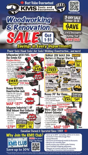 KMS Tools 2510 October Flyer