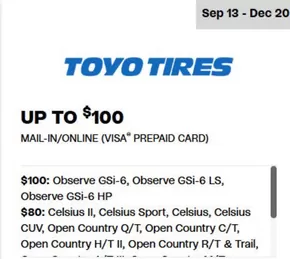 OK Tire catalogue in Bradford West Gwillimbury | Toyo tires up to 100 $ | 2025-10-21T00:00:00.000Z - 2025-12-20T00:00:00.000Z