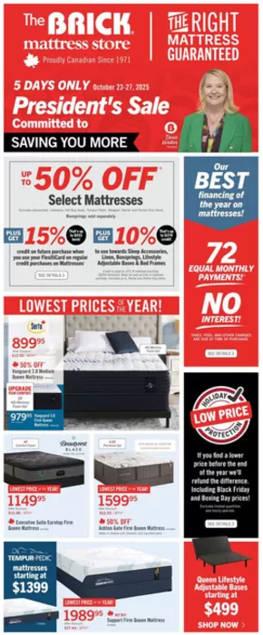 The Brick catalogue in Vancouver | Brick Mattress Store | 2025-10-23T00:00:00.000Z - 2025-10-27T00:00:00.000Z