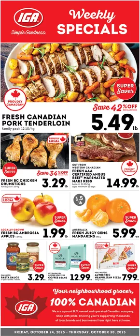 Market Place IGA catalogue in Stewiacke | Weekly specials  | 2025-10-27T00:00:00.000Z - 2025-10-30T00:00:00.000Z