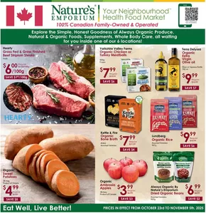 Nature's Emporium catalogue in Stewiacke | In-Store Specials Oct 23rd-Nov 5th | 2025-10-27T00:00:00.000Z - 2025-11-05T00:00:00.000Z