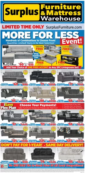 Surplus Furniture catalogue | More for less  | 2025-10-27T00:00:00.000Z - 2025-11-16T00:00:00.000Z