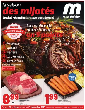 Metro catalogue in Lloydminster | Metro weekly flyer Quebec - Digital | 2025-10-30T00:00:00.000Z - 2025-11-05T00:00:00.000Z