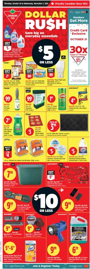 Canadian Tire catalogue in Kanata | Top offers for all bargain hunters | 2025-10-30T00:00:00.000Z - 2025-11-05T00:00:00.000Z