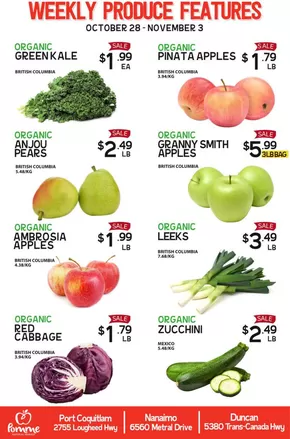Pomme Natural Market catalogue in Penticton | Weekly produce features  | 2025-10-28T00:00:00.000Z - 2025-11-03T00:00:00.000Z