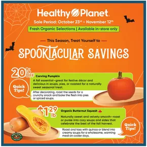 Healthy Planet catalogue in Vancouver | Spooktacular savings | 2025-10-28T00:00:00.000Z - 2025-11-12T00:00:00.000Z