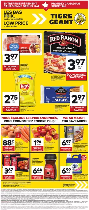 Giant Tiger catalogue in Saint-Cyprien QC | Top deals for all customers | 2025-10-29T00:00:00.000Z - 2025-11-04T00:00:00.000Z