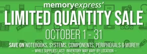 Memory Express catalogue in Edmonton | Limited quantity sale | 2025-10-29T00:00:00.000Z - 2025-10-31T00:00:00.000Z