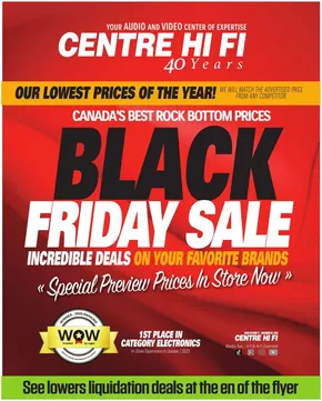 Centre Hi-Fi catalogue in Edmonton | Weekly Flyer | 2025-10-31T00:00:00.000Z - 2025-11-06T00:00:00.000Z