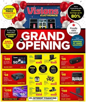 Visions Electronics catalogue in Edmonton | Flyer | 2025-10-31T00:00:00.000Z - 2025-11-06T00:00:00.000Z