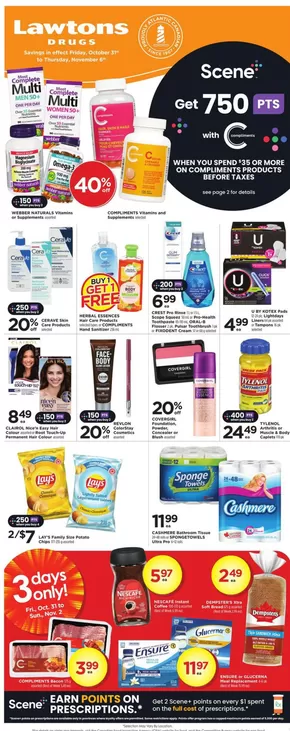 Lawtons Drugs catalogue in Ottawa | Weekly flyer  | 2025-10-31T00:00:00.000Z - 2025-11-06T00:00:00.000Z