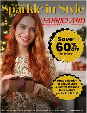 Fabricland catalogue in Richmond Hill | Flyer | 2025-11-01T00:00:00.000Z - 2025-11-30T00:00:00.000Z