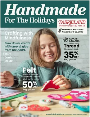Fabricland catalogue in Richmond Hill | West Flyer | 2025-11-01T00:00:00.000Z - 2025-11-20T00:00:00.000Z