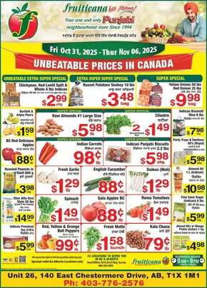 Fruiticana catalogue in Kitchener | Current deals and offers | 2025-10-31T00:00:00.000Z - 2025-11-06T00:00:00.000Z