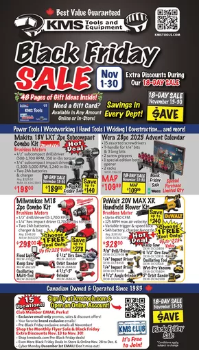 KMS Tools catalogue in Port McNeill | KMS Tools 2511 November Flyer | 2025-11-01T00:00:00.000Z - 2025-12-06T00:00:00.000Z