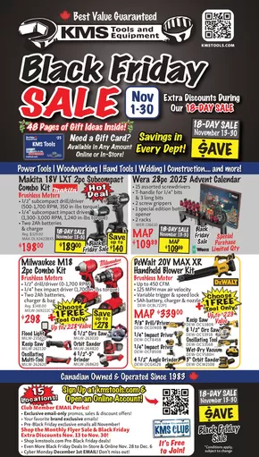 KMS Tools catalogue in Vancouver | KMS Tools 2511 November Flyer | 2025-11-01T00:00:00.000Z - 2025-12-06T00:00:00.000Z