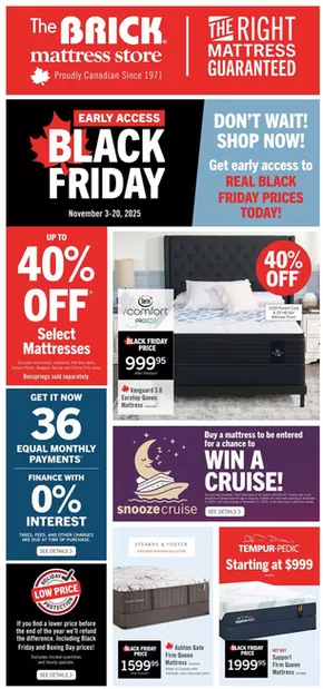 The Brick catalogue in Prévost | Brick Mattress Store | 2025-11-03T00:00:00.000Z - 2025-11-20T00:00:00.000Z