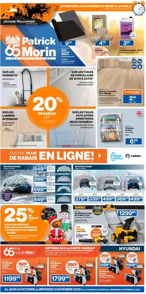 Patrick Morin catalogue in Prévost | 20 % de rabis off  | 2025-11-03T00:00:00.000Z - 2025-11-12T00:00:00.000Z