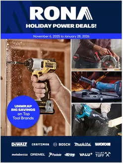 RONA catalogue in Calgary | Discounts and promotions | 2025-11-06T00:00:00.000Z - 2026-01-28T00:00:00.000Z