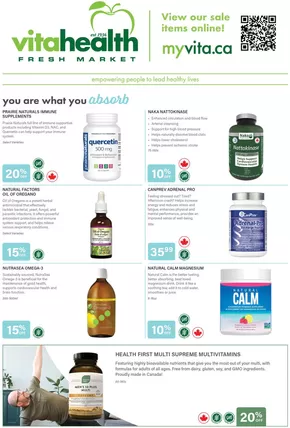 Vita Health catalogue in Lethbridge | Soak up the savings in our latest flyer | 2025-11-07T00:00:00.000Z - 2025-11-26T00:00:00.000Z