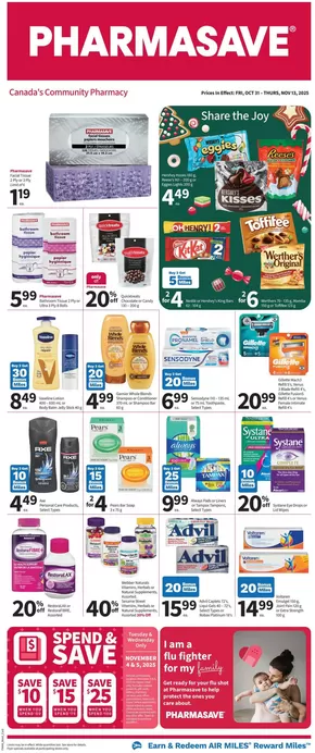 Pharmasave catalogue in Lethbridge | Current bargains and offers | 2025-10-31T00:00:00.000Z - 2025-11-13T00:00:00.000Z