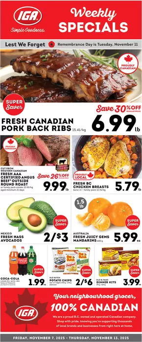 Market Place IGA catalogue in Toronto | Weekly specials | 2025-11-07T00:00:00.000Z - 2025-11-13T00:00:00.000Z