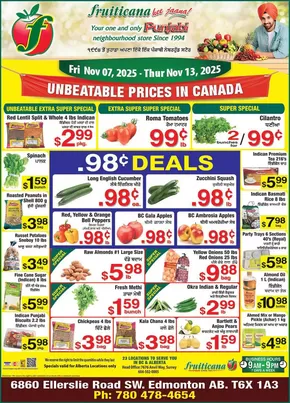 Fruiticana catalogue in Mississauga | Attractive special offers for everyone | 2025-11-07T00:00:00.000Z - 2025-11-13T00:00:00.000Z