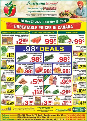 Fruiticana catalogue in Mississauga | Great offer for bargain hunters | 2025-11-07T00:00:00.000Z - 2025-11-13T00:00:00.000Z