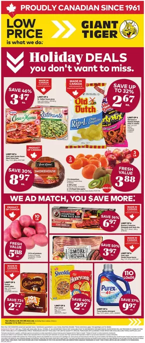 Giant Tiger catalogue in Ottawa | Weekly Flyer | 2025-11-12T00:00:00.000Z - 2025-11-18T00:00:00.000Z