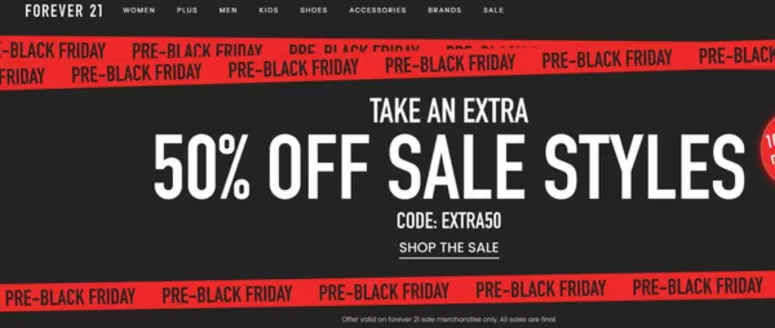 Forever 21 catalogue in Gatineau | Pre black friday  | 2025-11-12T00:00:00.000Z - 2025-11-26T00:00:00.000Z