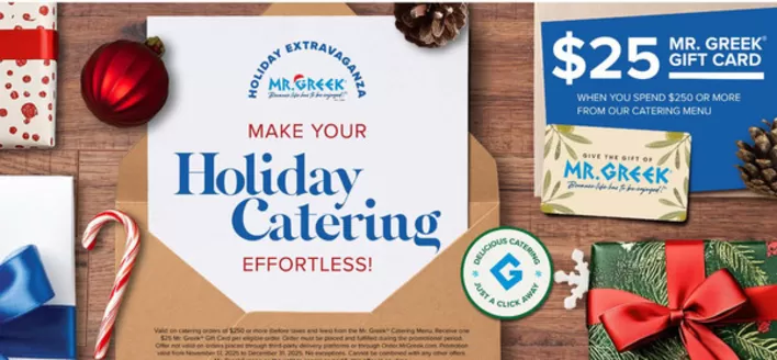 Mr Greek catalogue in Victoria BC | Holiday catering  | 2025-11-18T00:00:00.000Z - 2025-12-02T00:00:00.000Z