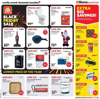 Home Hardware catalogue in Saint John | Our best bargains | 2025-11-20T00:00:00.000Z - 2025-11-26T00:00:00.000Z