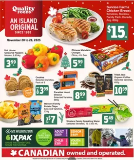 Quality Foods catalogue in Ottawa | Weekly flyer  | 2025-11-20T00:00:00.000Z - 2025-11-26T00:00:00.000Z
