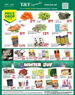 T&T Supermarket catalogue in Bow Island | Current bargains and offers | 2025-11-21T00:00:00.000Z - 2025-11-27T00:00:00.000Z