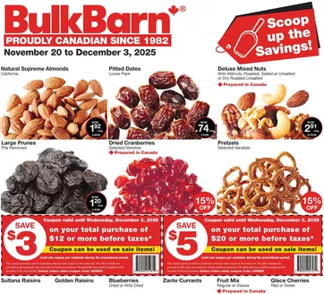 Bulk Barn catalogue in Medicine Hat | Bulk Barn Weekly ad | 2025-11-20T00:00:00.000Z - 2025-12-03T00:00:00.000Z