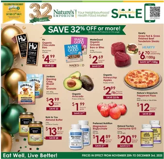Nature's Emporium catalogue in St. John's | SAVE 32% OFF or more! | 2025-11-21T00:00:00.000Z - 2025-12-03T00:00:00.000Z