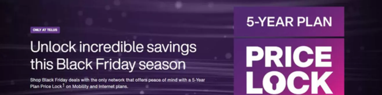 Telus catalogue in Baie-Comeau | Black friday | 2025-11-26T00:00:00.000Z - 2025-12-01T00:00:00.000Z