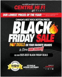 Centre Hi-Fi catalogue in Ottawa | Weekly Flyer | 2025-11-28T00:00:00.000Z - 2025-12-04T00:00:00.000Z