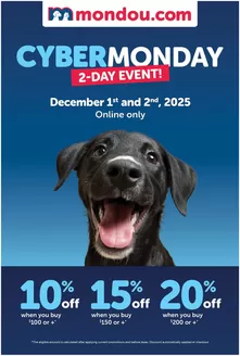 Mondou catalogue in Ottawa | Flyer | 2025-12-01T00:00:00.000Z - 2025-12-02T00:00:00.000Z