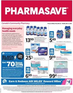 Pharmasave catalogue in Redvers | Discounts and promotions | 2025-11-28T00:00:00.000Z - 2025-12-11T00:00:00.000Z