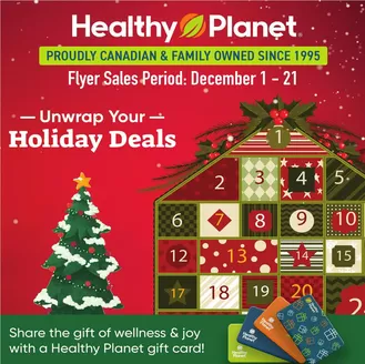 Healthy Planet catalogue in Redvers | Holiday deals  | 2025-12-05T00:00:00.000Z - 2025-12-21T00:00:00.000Z