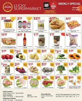 Lucky Supermarket catalogue in Medicine Hat | Edmonton weekly Specials | 2025-12-09T00:00:00.000Z - 2025-12-11T00:00:00.000Z