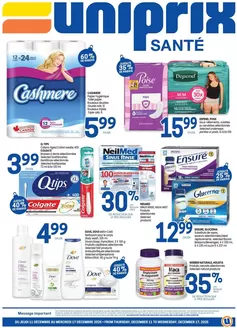Uniprix catalogue in Mississauga | Uniprix Weekly ad | 2025-12-11T00:00:00.000Z - 2025-12-17T00:00:00.000Z