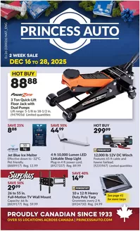 Princess Auto catalogue in Courtenay | Top deals for all customers | 2025-12-16T00:00:00.000Z - 2025-12-28T00:00:00.000Z